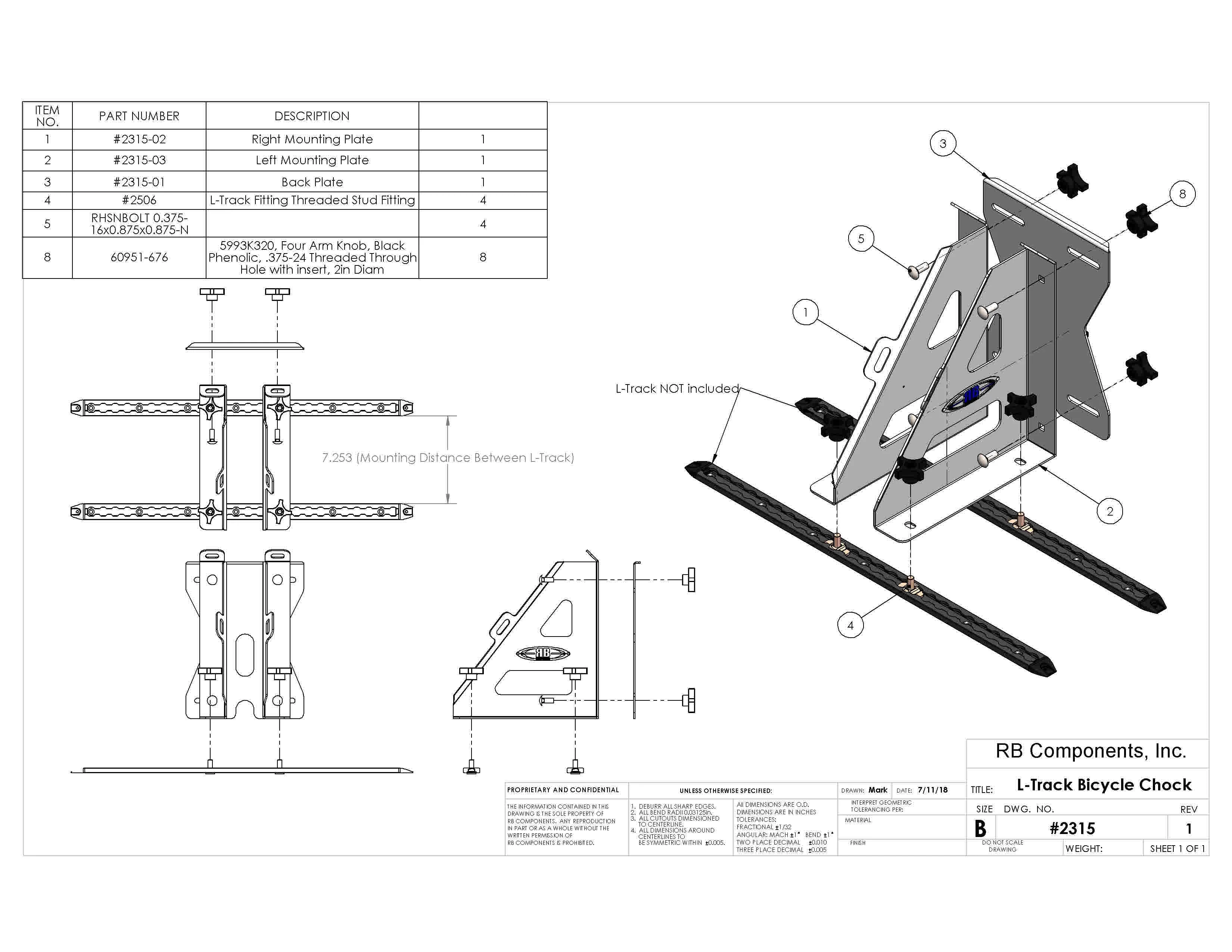 RB Components Adjustable Wheel Chock - Image 9