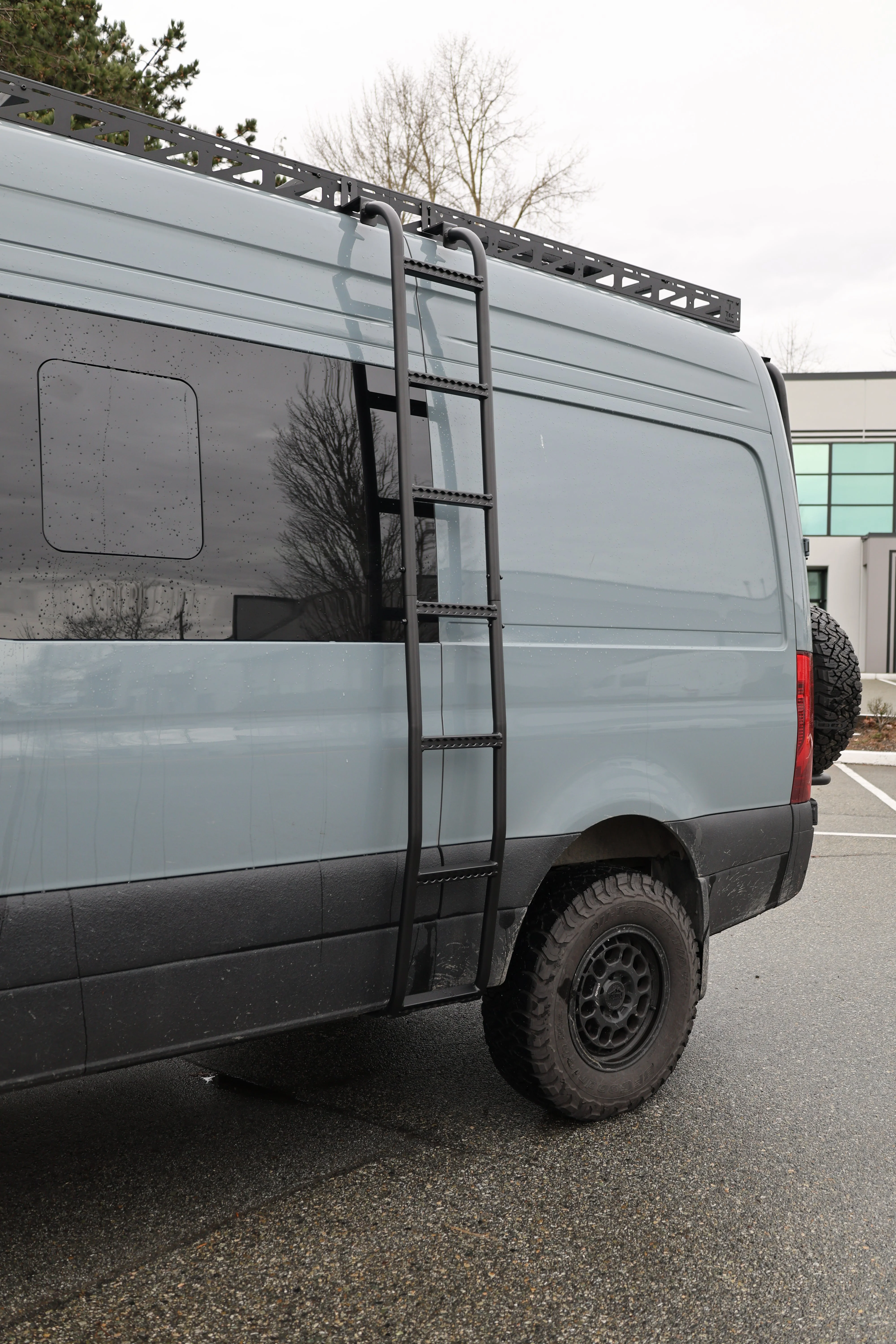 Tec Vanlife 2007+ Mercedes Sprinter Aluminum Side Ladder - High Roof - Image 5