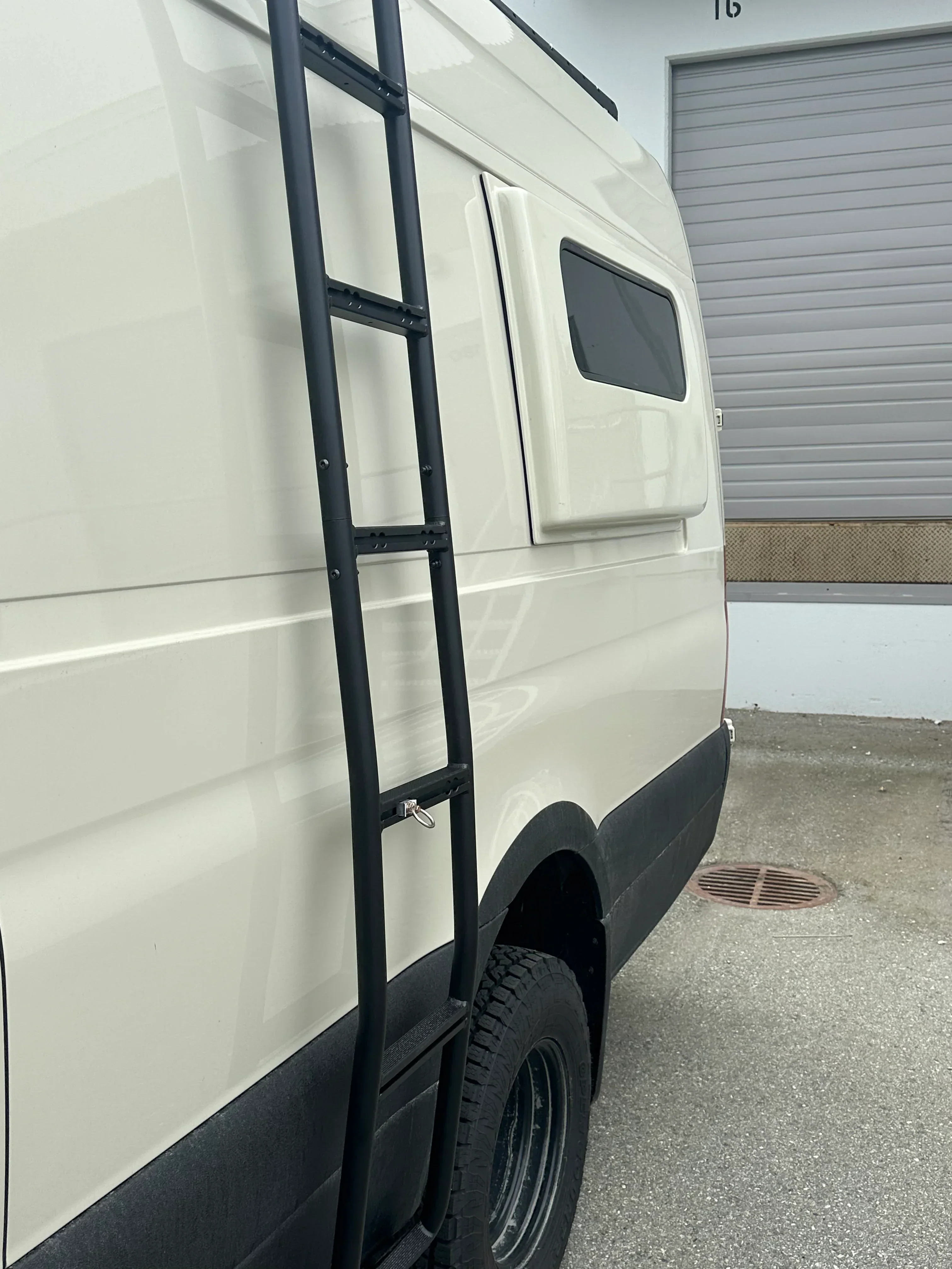 Tec Vanlife 2007+ Mercedes Sprinter Aluminum Side Ladder - High Roof - Image 6