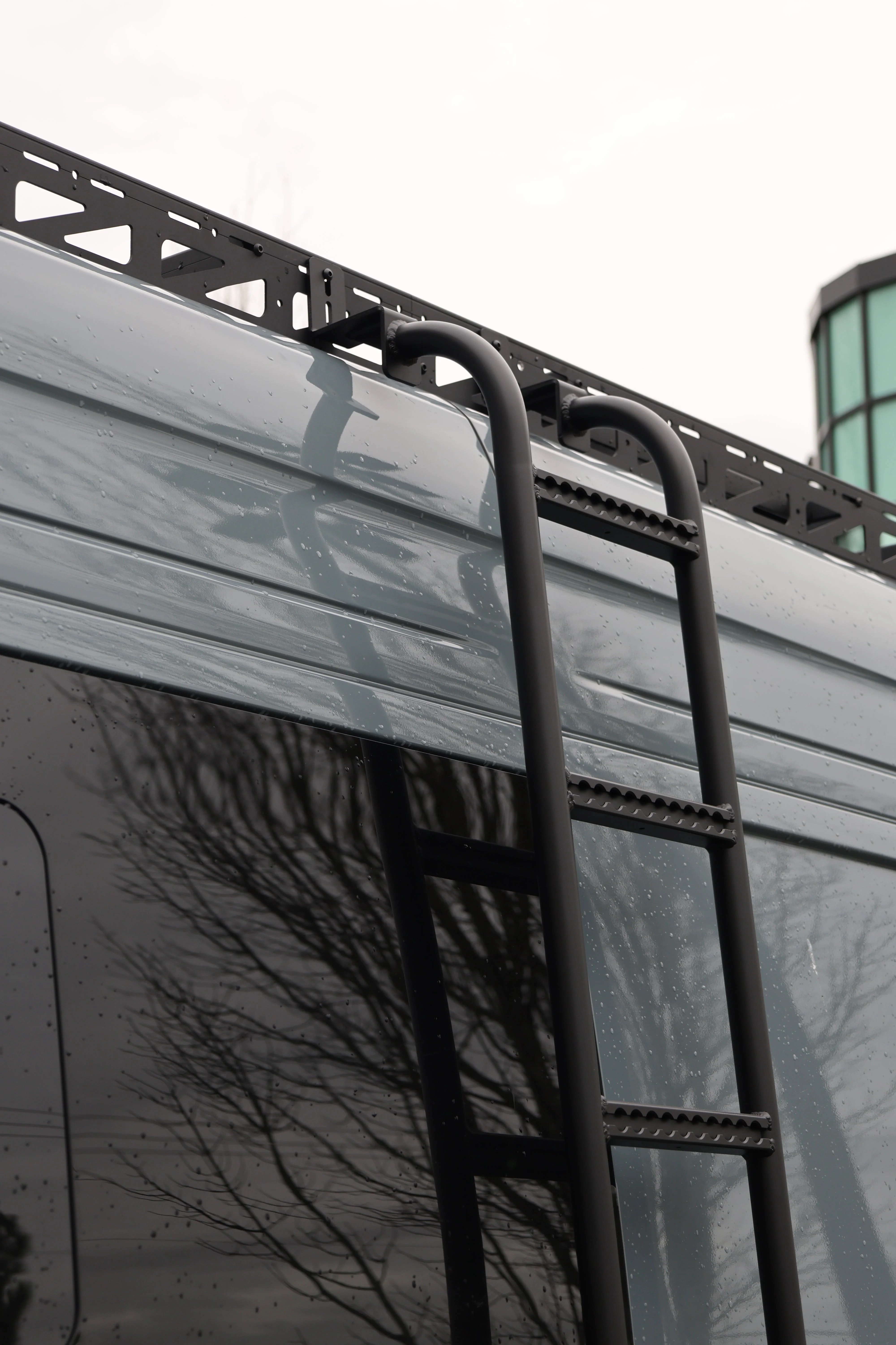 Tec Vanlife 2007+ Mercedes Sprinter Aluminum Side Ladder - High Roof - Image 9