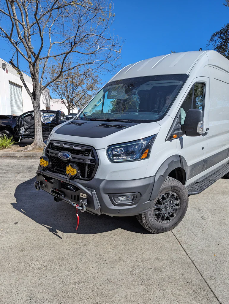 CAtuned 2021+ Off-Road Ford Transit Front Bumper - Image 4