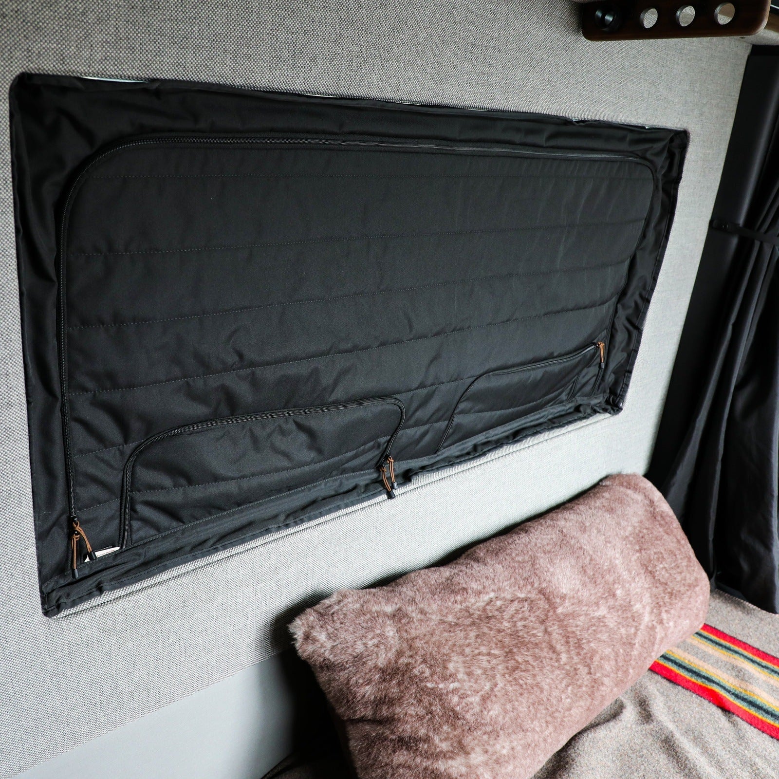Canyon Adventure Vans CLIMA-SHADE Insulated Groove Lounge Window Cover - STO - Image 4