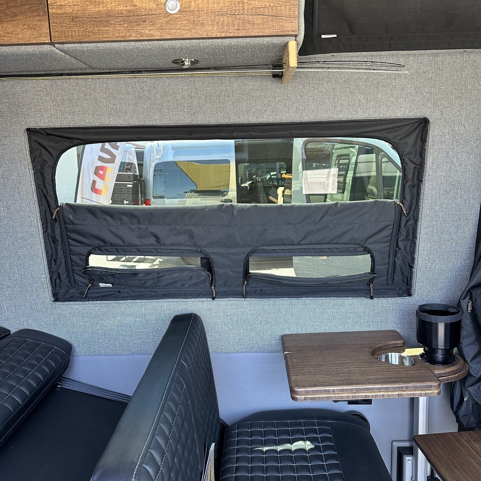 Canyon Adventure Vans CLIMA-SHADE Insulated Groove Lounge Window Cover - STO - Image 9