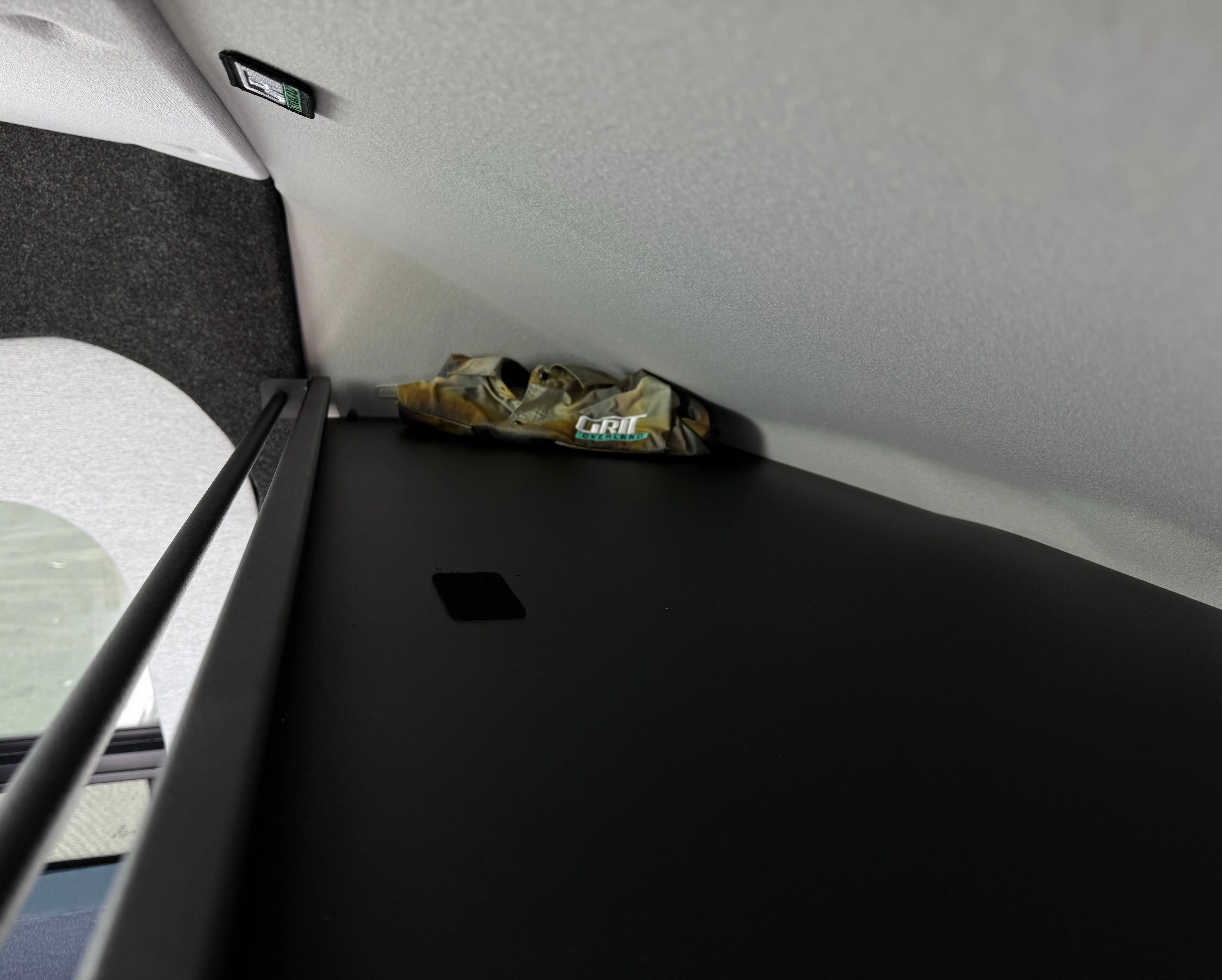 Van Wife Components 2015+ Ford Transit Headliner Shelf with Curtain Rod - Image 3