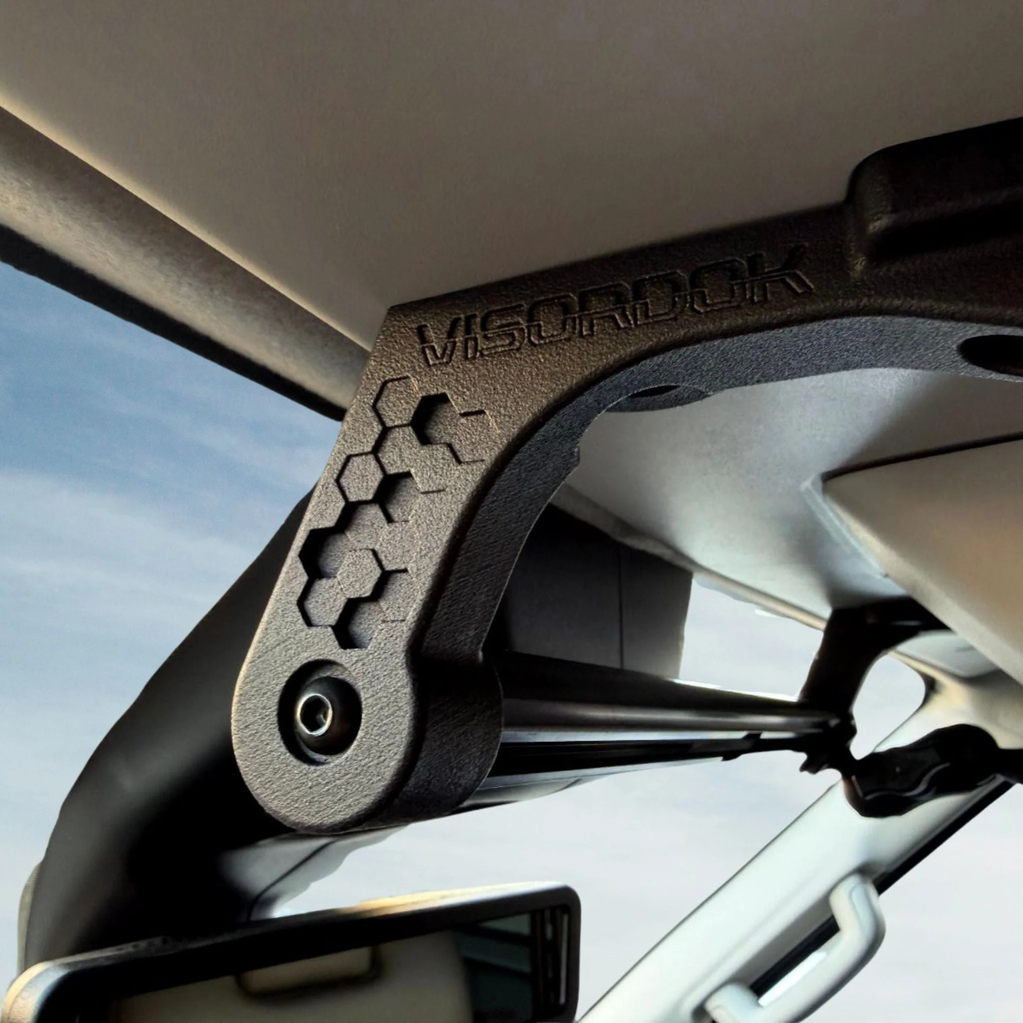TERRA X Ford Transit Visor Mount - VISORDOK – Carbon Fiber Mount for Navigation & Devices - Image 3