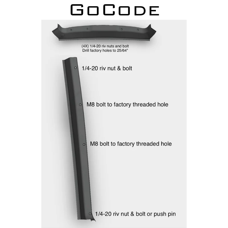 GoCode Mercedes Sprinter Trim Kits With Bugwall Fast Tracks - Image 15