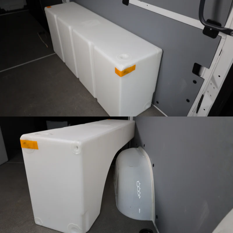 Northwest Conversions 33 Gallon 1997+ Sprinter Wheel Well Water Tank - Right (SP-R-33) - Image 3