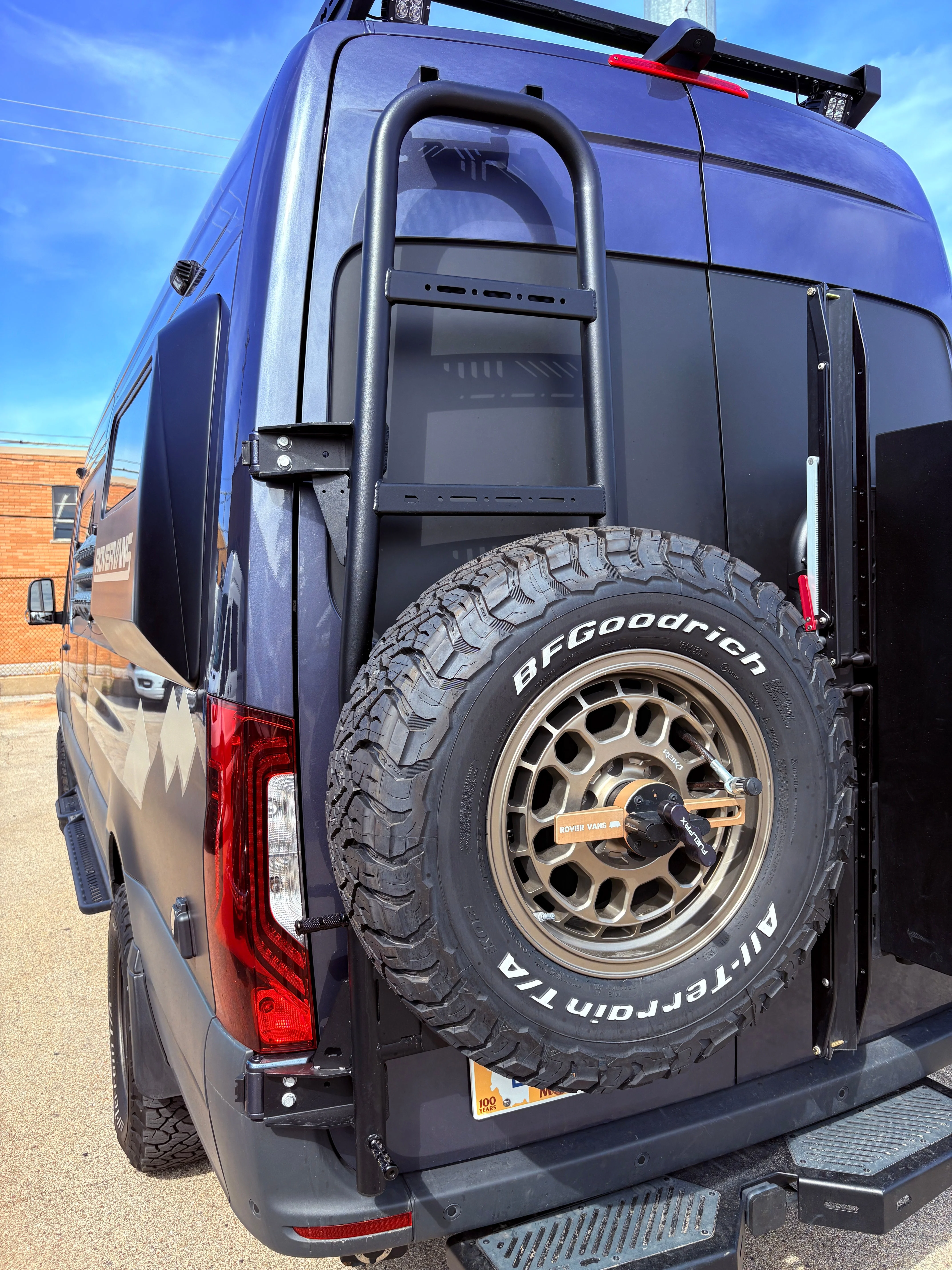 Rover Vans 2019+ Mercedes Sprinter Tire/ Ladder Carrier Combo - Image 6