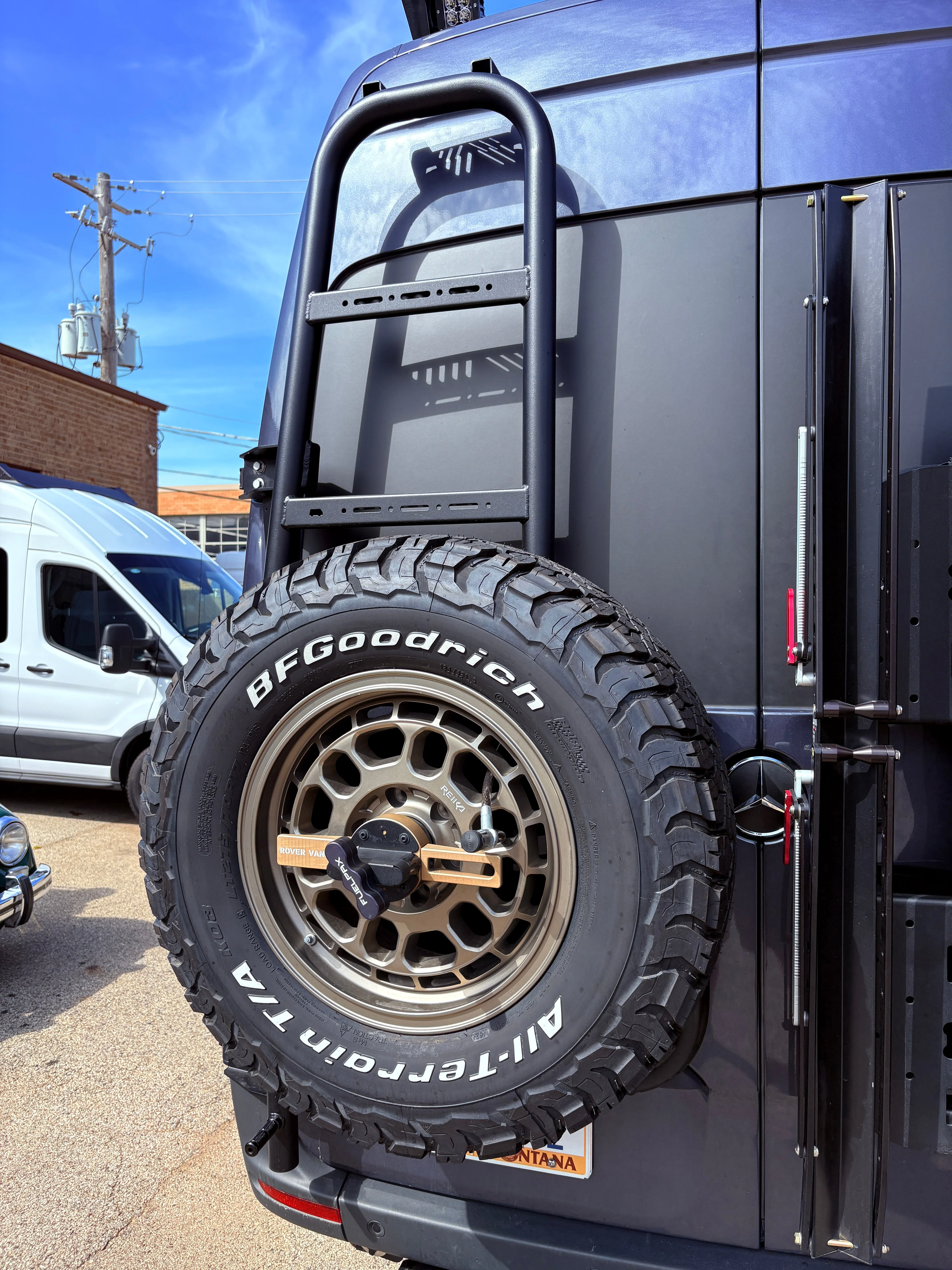 Rover Vans 2019+ Mercedes Sprinter Tire/ Ladder Carrier Combo - Image 8