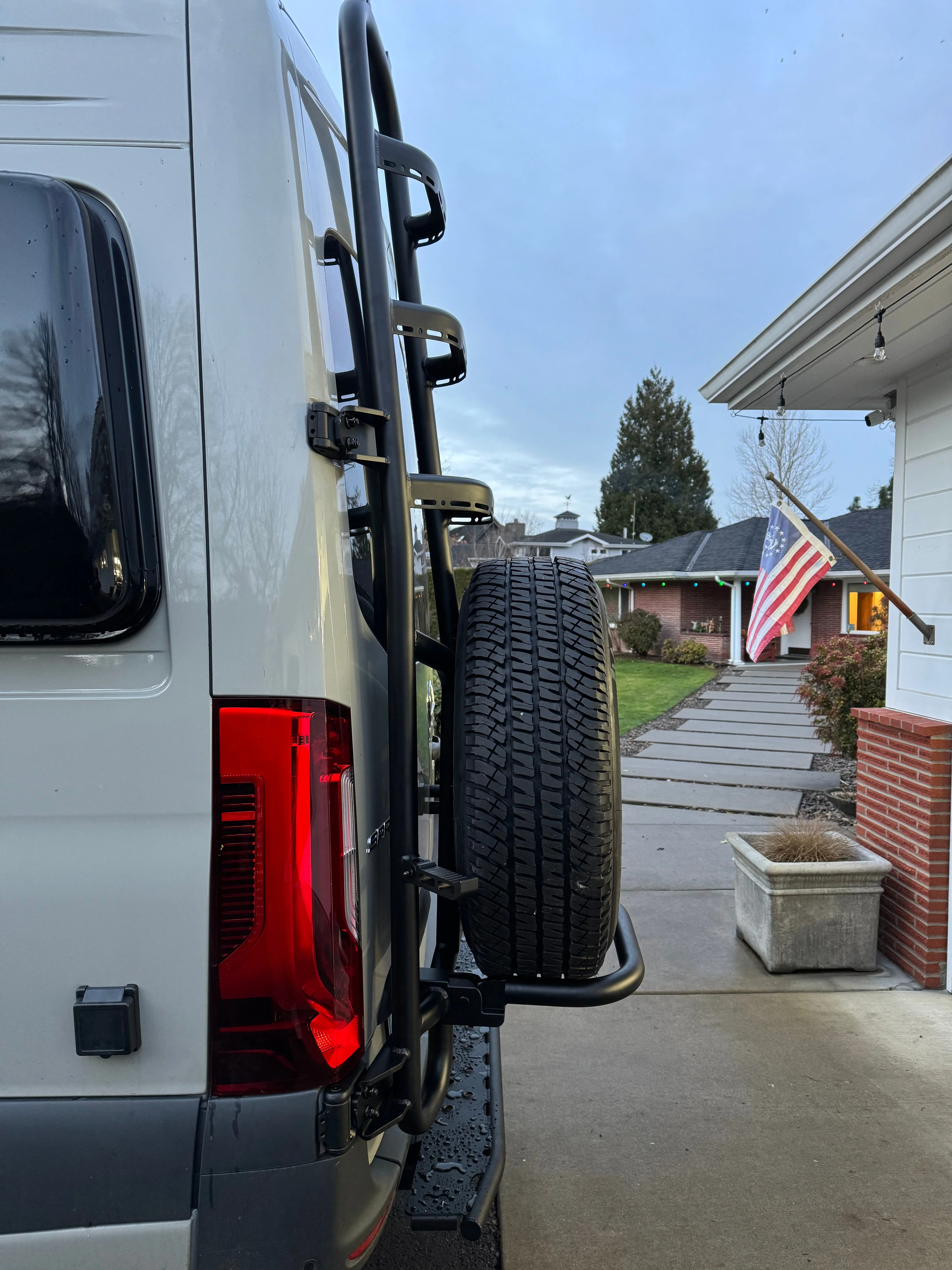 Tec Vanlife 2019+ Mercedes Sprinter Ladder/Tire Carrier - Image 5